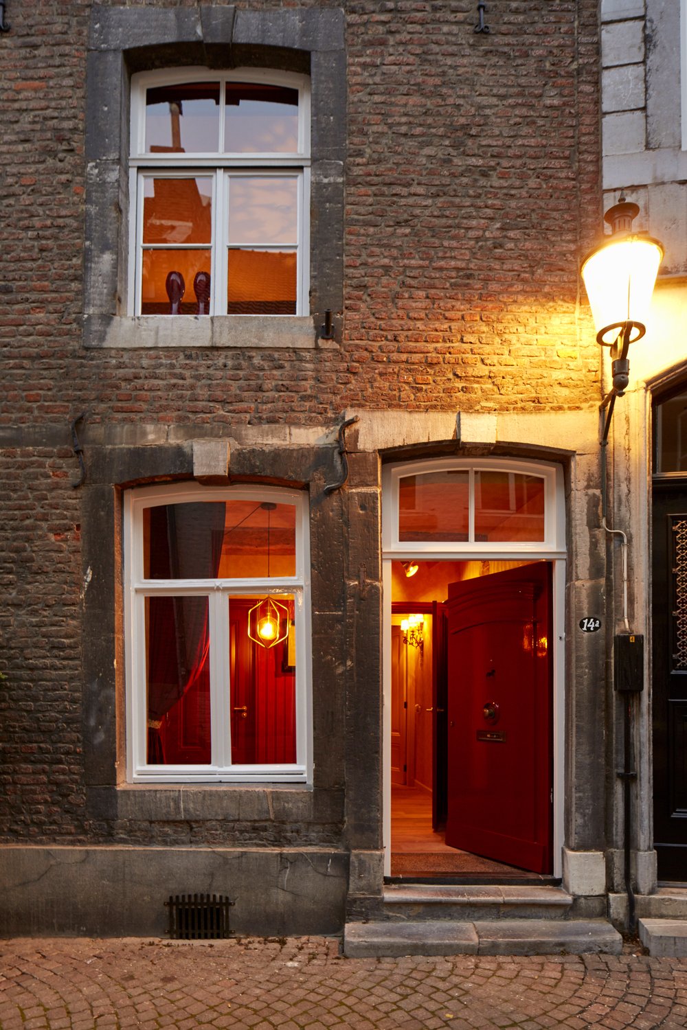 The house on Sint-Bernardusstraat at dusk